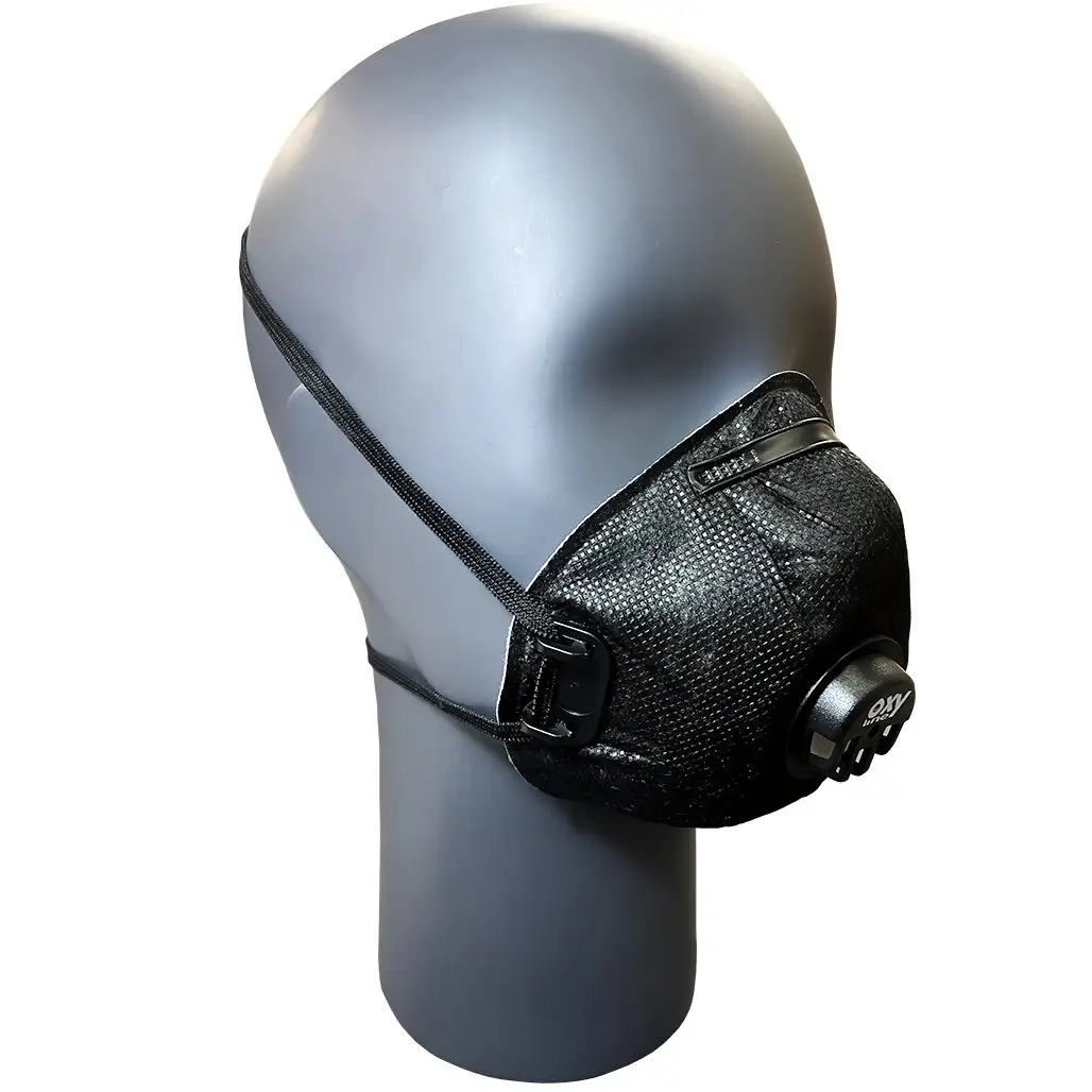 Oxyline X 320 FFP3 Black Mask - Reusable & Valved - The Face Mask