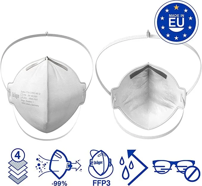Drager X-plore 1730 FFP3 Masks - Box of 20 - The Face Mask Store USA