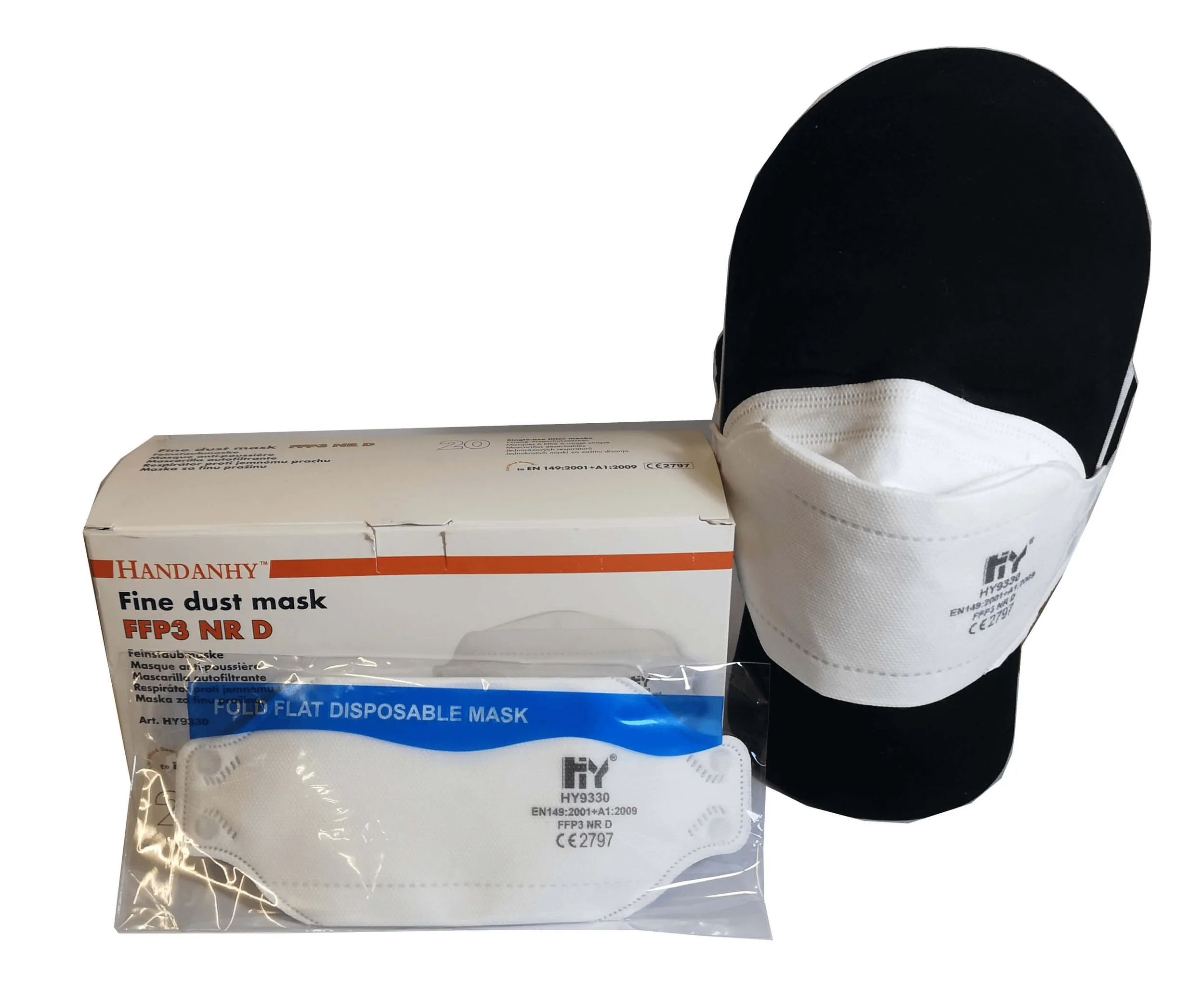CNBEYOUNG フェイスカバーとレンズカバー 3-in-1 Handanhy HY9330 FFP3 Masks - Box of 20 | Face Mask Store - The