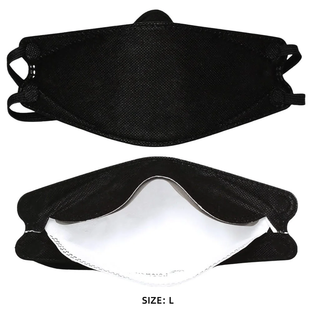 Black Laianzhi KN100 Face Mask - Pack of 10 - The Face Mask Store USA