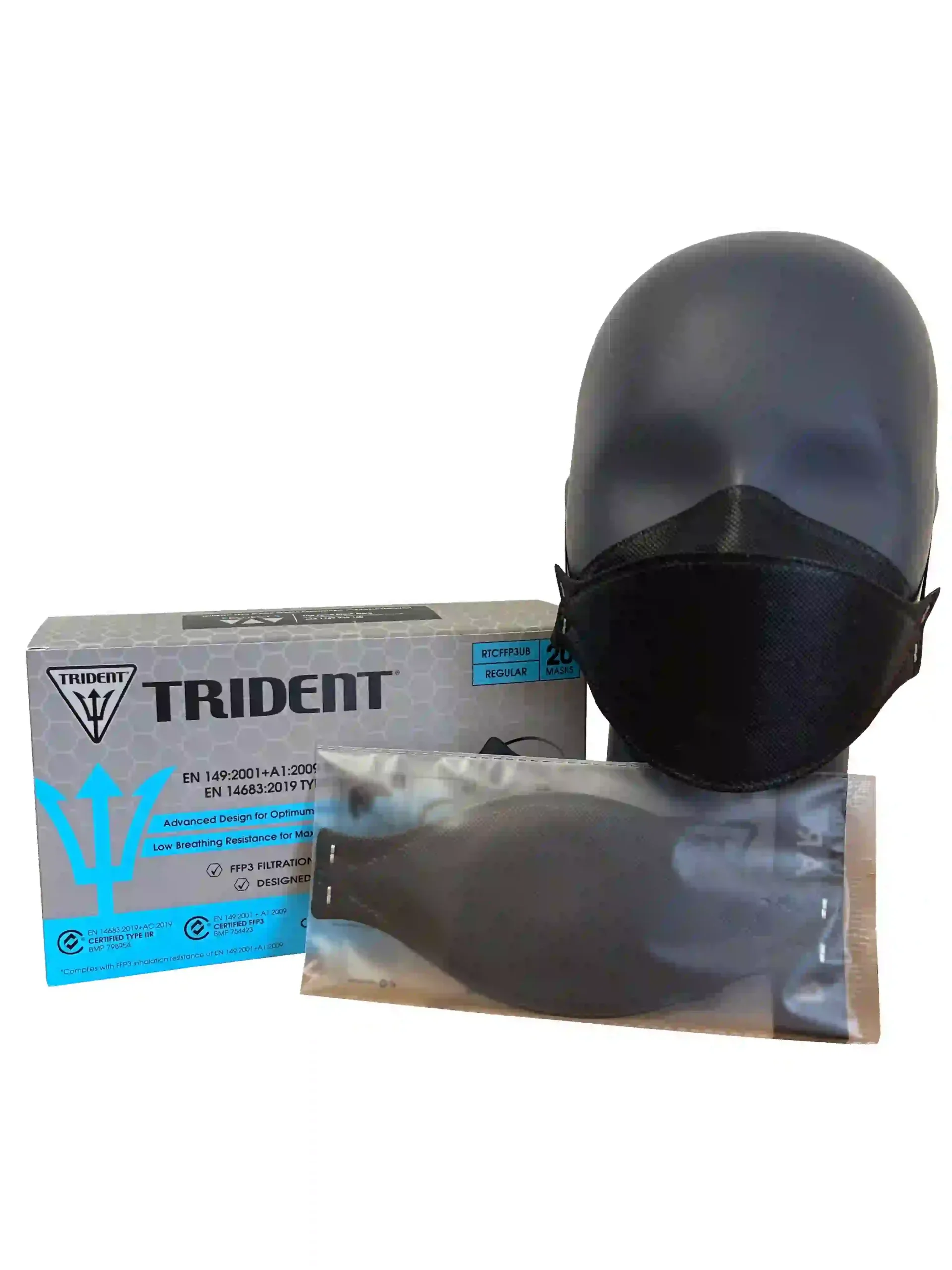 Project 3 FFP3 Black Mask - Premium Respiratory Protection - The