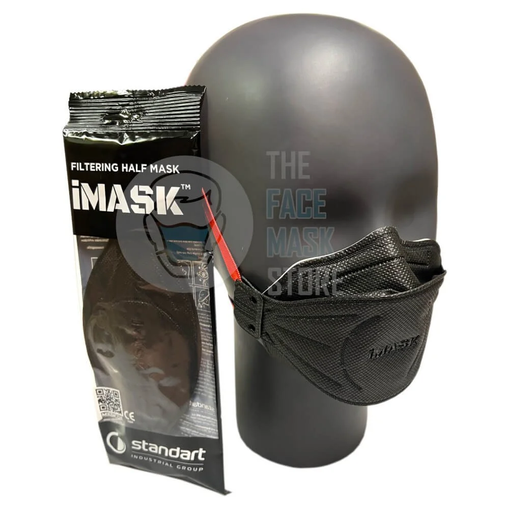 iMask FFP3 Black Mask - Pack of 10 | Face Mask Store - The Face