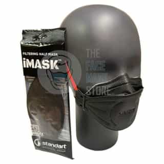 iMask FFP3 Unvalved Mask in Black - Pack of 10
