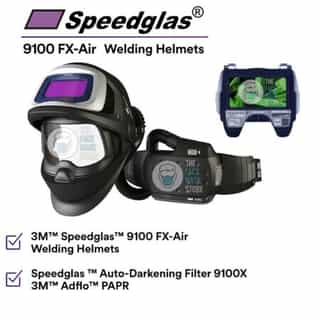 3M Speedglas Adflo Air Fed Welding Kit - 9100FX Helmet + Filter + Adflo Kit